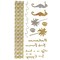 Wrapables Celebrity Inspired Temporary Tattoos in Metallic Gold Silver and Black, Bahamas, Small